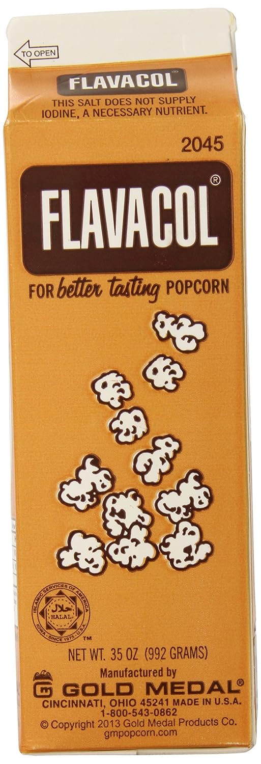 Gold Medal Prod. 2045 Flavacol Seasoning Popcorn Salt 35oz.