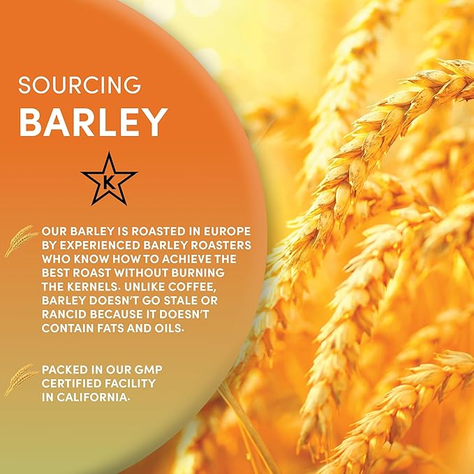 Worldwide Botanicals Organic Barley, Instant – 57 Servings – Italy’s Orzo, their Favorite Coffee Alternative – Caffeine Free, Acid Free, Kosher, 6 Ounces