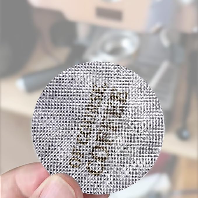 53.5mm Espresso Puck Screen, 1.7mm Thickness, 150μm, Lower Shower, Coffee Filter Mesh For Espresso Portafilter Filter Basket, 316 Stainless Steel