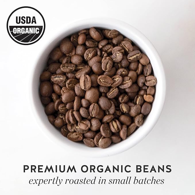 Blue Bottle Whole Bean Organic Coffee, Decaf, Medium Roast, 12 Ounce bag (Pack of 2)