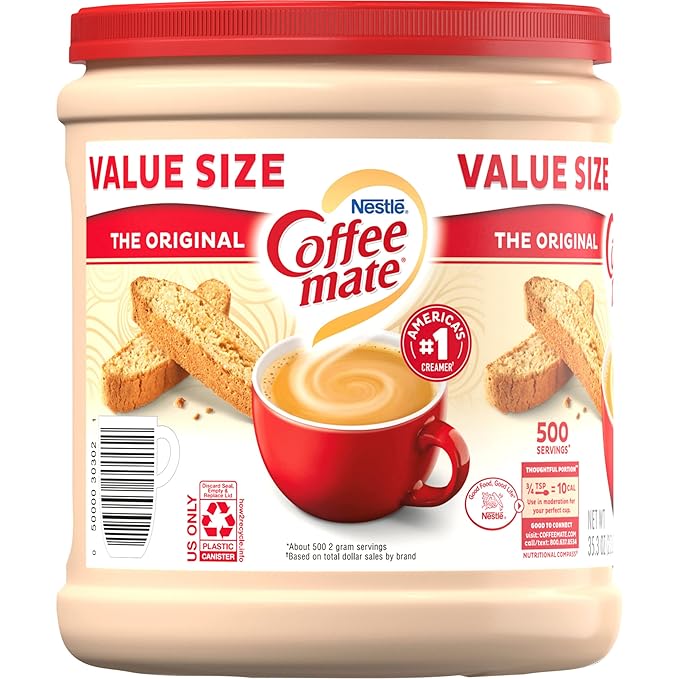 COFFEE MATE The Original Powder Coffee Creamer 35.3 Oz. Canister Non-dairy, Lactose Free, Gluten Free Creamer (Pack of 3)