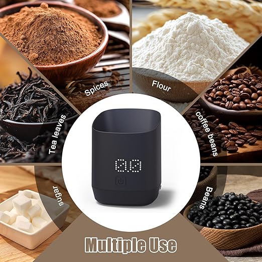 Digital Coffee Scale, Precision 500/g0.1g Coffee Bean Dosing Cup with LED Scale, Espresso Coffee Maker Accessory for Home Barista