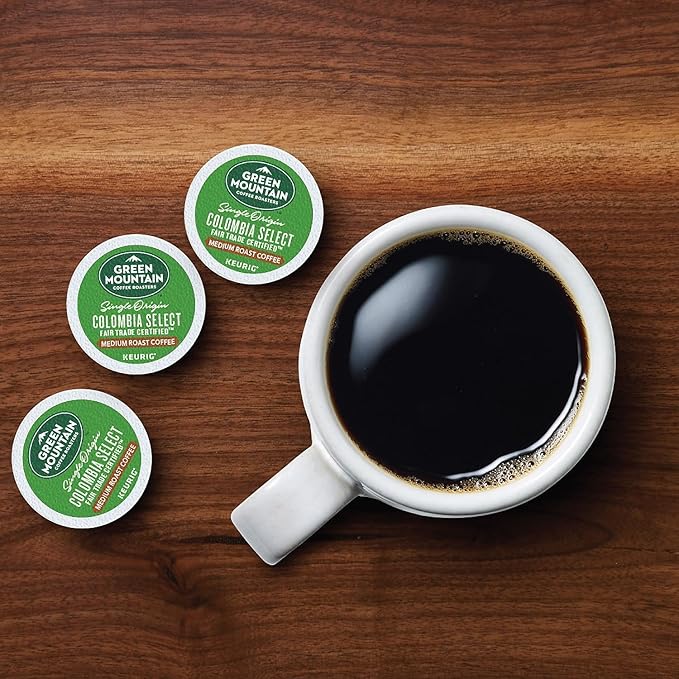 Green Mountain Coffee Roasters Colombia Select, Single-Serve Keurig K-Cup Pods, Medium Roast Coffee, 24 Count