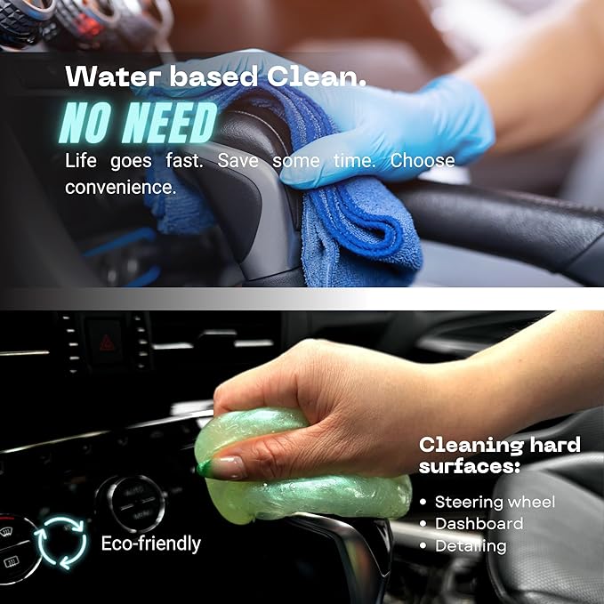 Magic Spruce Car Cleaning Gel Detailing Putty Interior Cleaner 2 Pack Car Slime Pc Laptop Computer Detail Tools Cleaning Accessories Stocking Stuffers for Men Women for Gifts for Men Women