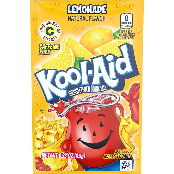 Kool-Aid Unsweetened Fruit Variety Zero Calories Powdered Drink Mix 50 Count Pitcher Packets
