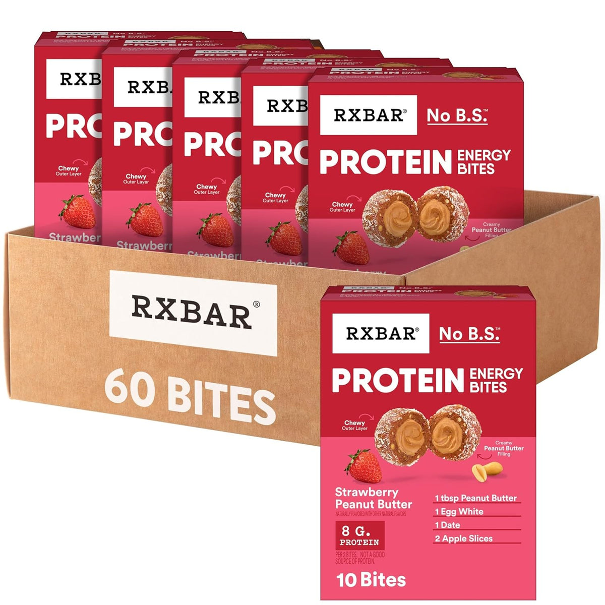 RXBAR Protein Energy Bites, Gluten Free Energy Snacks, Protein Snacks, Variety Pack (20 Bites)