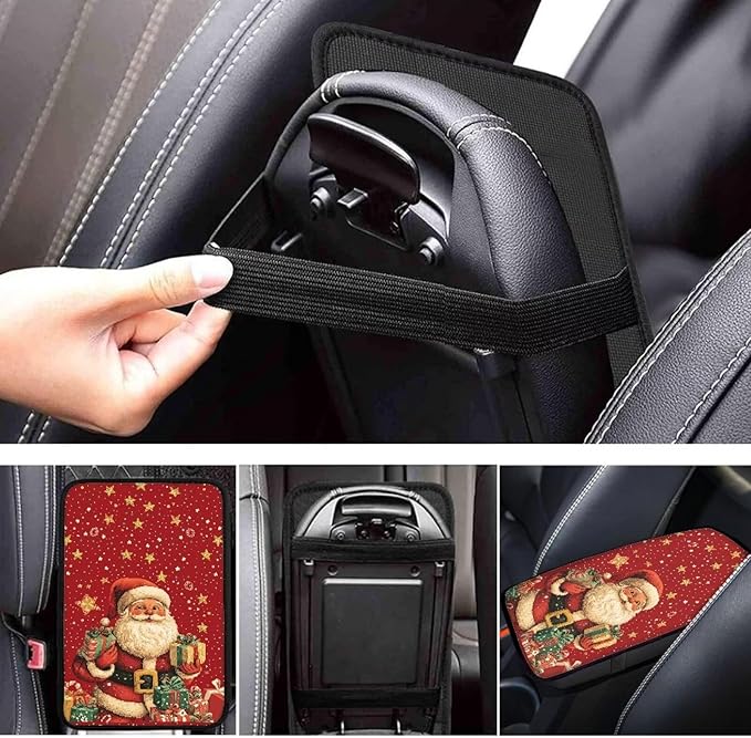 Biyejit Car Center Console Armrest Cushion Cover Pad Car Interior Decor Accessories Universal Fit for Sedan, Truck, SUV