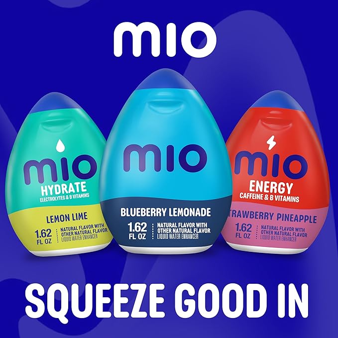 MiO Liquid Water Enhancer,1.62 Fluid Ounce (Blueberry Lemonade, Pack - 6)