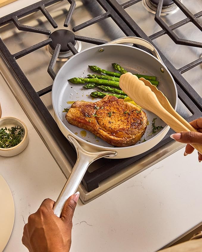 Caraway 8in + 10in Fry + 12in Fry Set (no lids) + 3Qt+ 4.5Qt Saute Duo Perracotta
