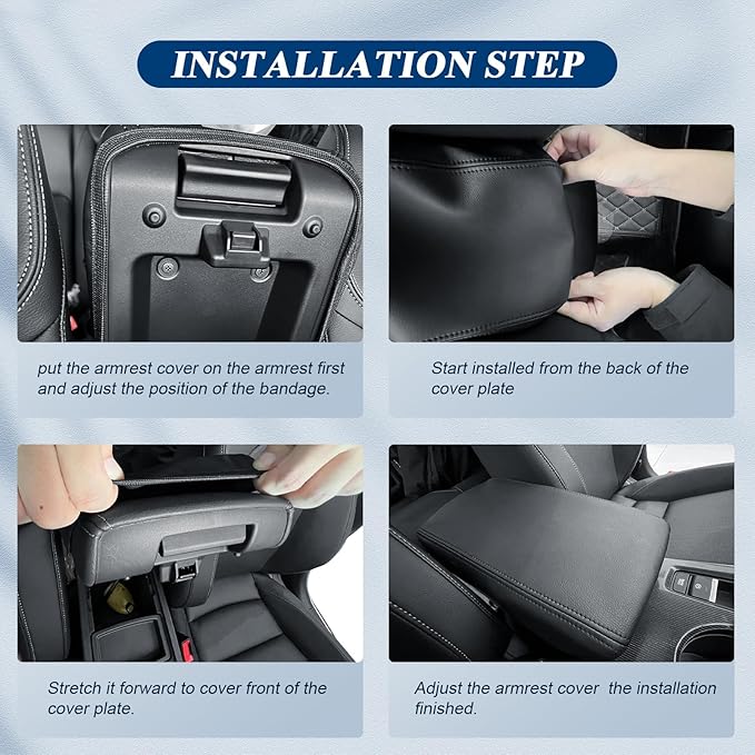 BIBIBO for 2024 2025 2026 Chevy Blazer EV Center Console Armrest Cover 2024-2026 Blazer EV Arm Rest Cover 2024+ Blazer EV Accessories 2025 Blazer EV Armrest Pad(NOT FIT Blazer)