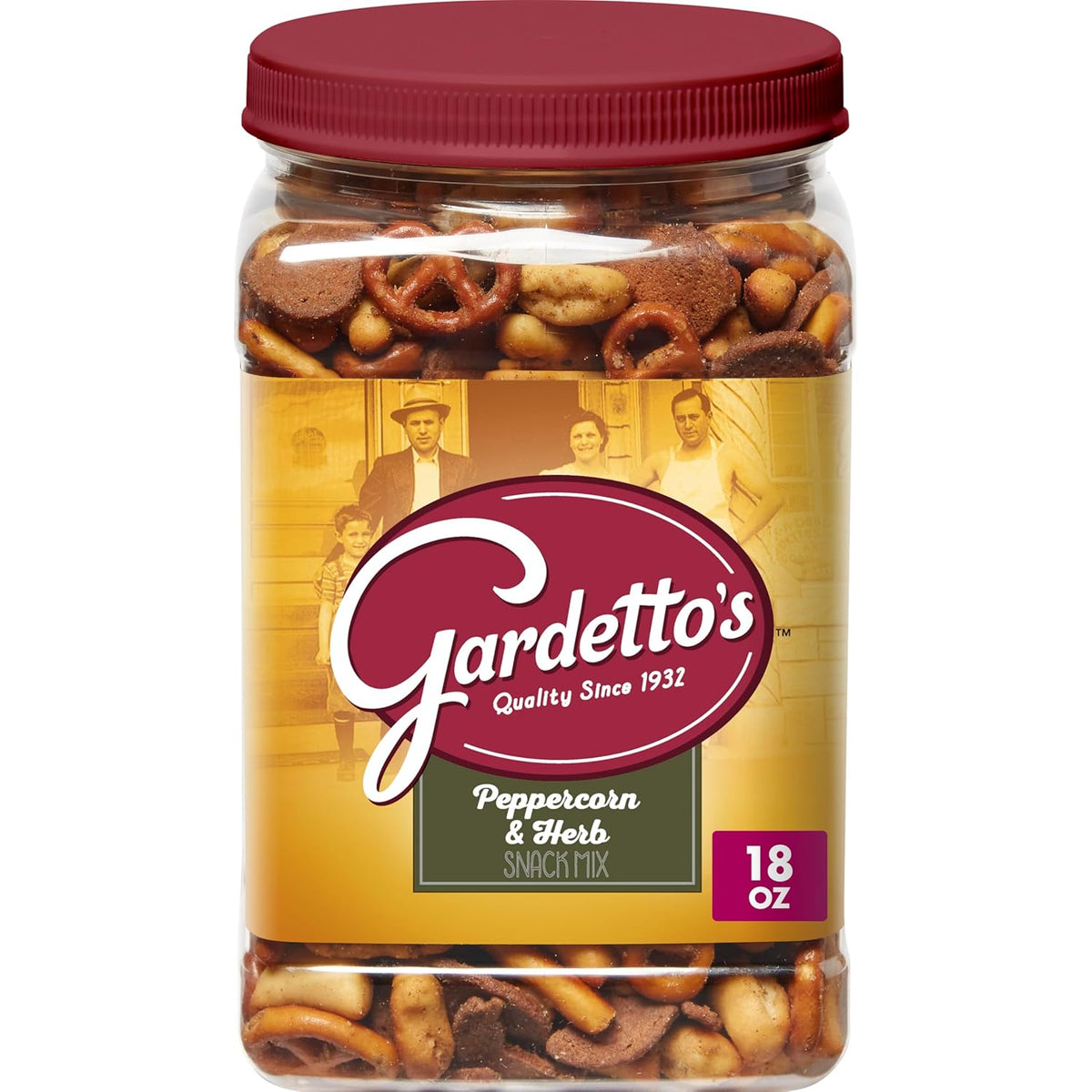 Gardetto's Original Recipe Snack Mix, Salty Snacks Tub, 18 oz