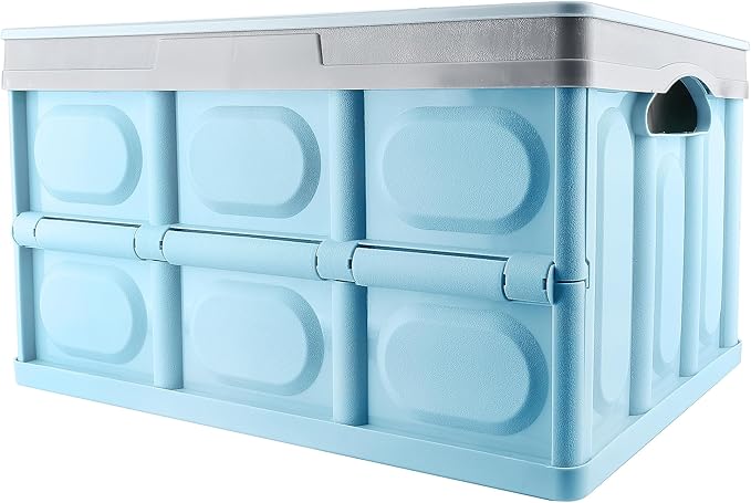 Trunk Organizer for Car,Foldable Car Organizer Back Seat,Tool Storage Organizer for Suv,Car Trunk Organizer and Storage for Sedan (Acrylonitrile Butadiene Styrene-Blue, 16.6 inch*11.3 inch)