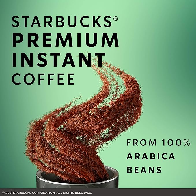 Starbucks Premium Instant Coffee — Dark Roast — 100% Arabica — 1 Tin (up to 40 cups)
