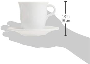 De'Longhi DLSC309 Porcelain Cappuccino Cup & Saucer, Set of 2