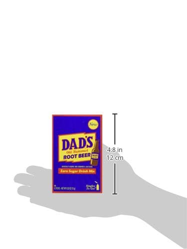 SINGLES TO GO! Dad's Old Fashioned Root Beer - Sugar Free Powdered Drink Mix - 3 Boxes with 6 Sticks Per Box - 18 Total Packets - Low Calorie - 0.53 Ounce (Pack of 3)