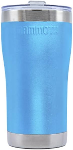 Mammoth Rover 20oz Stainless Steel Tumbler, Double Wall Vacuum Insulated Tumbler with Lid, Great for On the Go, in Light Blue