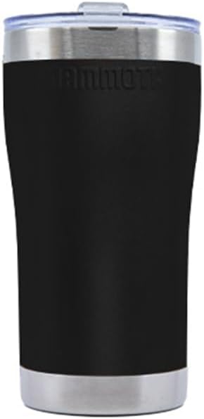 Mammoth Rover 20oz Stainless Steel Tumbler, Double Wall Vacuum Insulated Tumbler with Lid, Great for On The Go, in Black