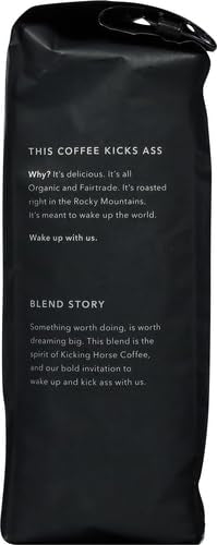 Kicking Horse Coffee,Kick Ass,Dark Roast,Whole Bean,10 Oz,(Pack of 2)