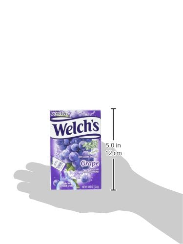 Welch's Singles To Go Water Drink Mix - Powder Sticks, 12 Boxes with 6 Packets Each - 72 Total Servings, Grape, 0.45 Ounce (Pack of 12)