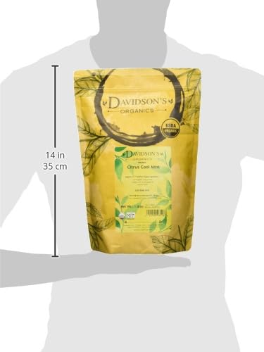 Davidson's Organics, Citrus Cool Mint, Loose Leaf Tea, 16-Ounce Bag (Pack of 2)