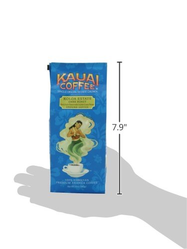 Kauai Coffee Koloa Estate Dark Roast – Ground Coffee, 10 oz Package (Pack of 4)