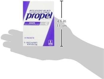 Propel Electrolyte Enhanced Water Drink Mix Powder Packets, Grape, Zero Calorie & Zero Sugar Hydration with Electrolytes and Vitamins C & E (240 Packets)