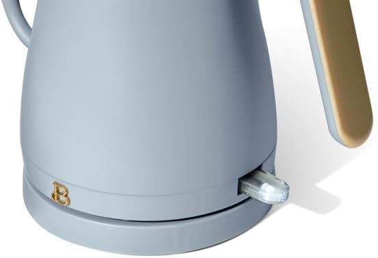 Beautiful 1-Liter Electric Gooseneck Kettle, 1200W Fast Heating, Precision Pour Spout, One-Touch Control, Stylish Compact Design by D'rew Barry'more (Cornflower Blue)