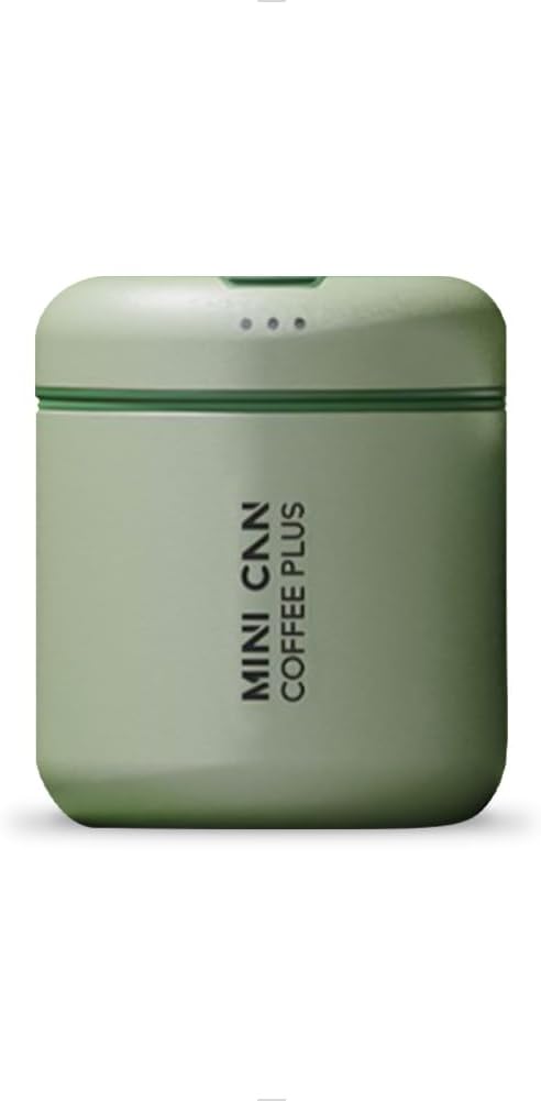 watchget Portable Mini Airtight Coffee Canister for 1cup - Stainless Steel Coffee Bean Storage with CO2 Releasing Valves, Compact and Travel-Friendly Container for 1oz/30g Beans, Grounds, Green