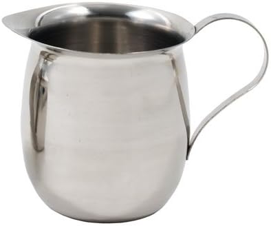 Betolla (2 Pack) 8 oz Stainless Steel Bell Creamer – Bell-Shaped Mini Pitchers for Serving Cream, Milk, Syrups & More