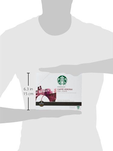 Starbucks Coffee, Caffe Verona Dark K Cup Portion Pack for Keurig Brewers, 24 Count