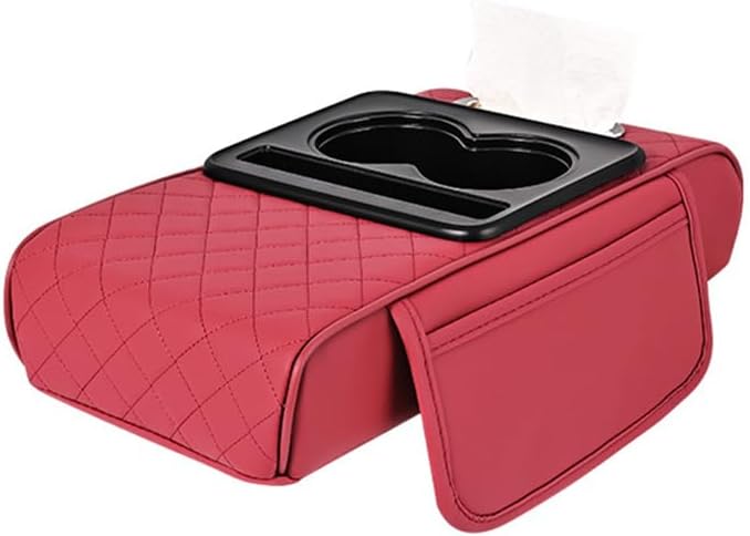 Car Armrests Covers for Audi A6 1995–2025, Center Console Cover Armrest Cushion Middle Console Protector Armrest Mat Interior Accessories,F