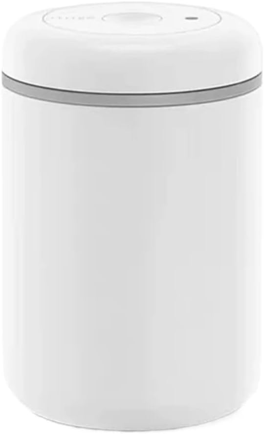 Fellow Atmos Vacuum Sealed Airtight Coffee/Tea Canister Set - 0.4L/0.7L/1.2L Coffee Bean Storage Jar/Tank for Home & Kitchen(White 1.2L)