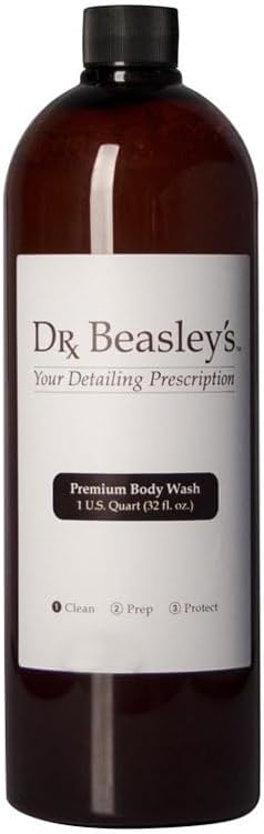 Dr. Beasley's Premium Body Wash for Autos 32 fl oz - Leaves a Brilliant Shine, pH Balanced Formula, Foams Thick, Prevents Scratches, Won't Dry Hands, Biodegradable