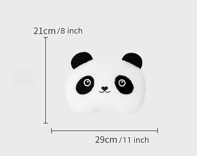 Car Headrest Pillow, Car Neck Pillow,Cute Panda Car Seat Headrest Neck Rest Cushion Pillow 1 Pair,Gift for Family, White