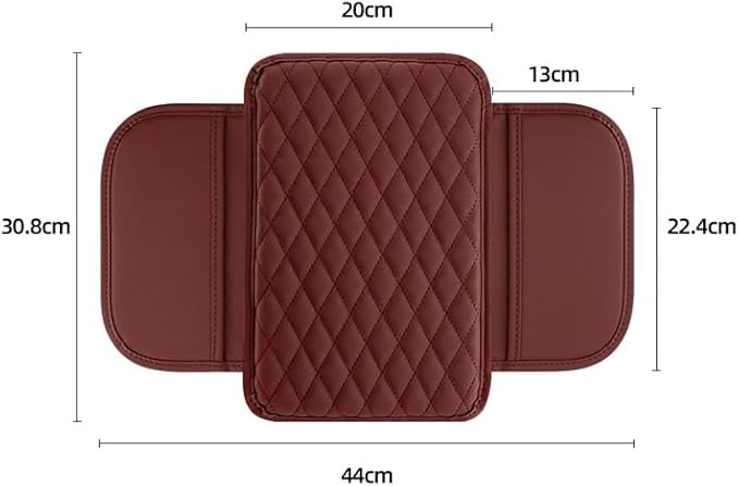 Car Armrest Cushion for Mini Countryman (U25) 2023 2024 2025, Car Centre Console Pad Scratch Protection Waterproof Armrest Cushion Interior Accessories,Red