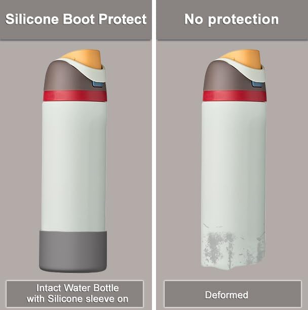 Silicone Boot for Owala Water Bottle 24/32/40 oz, Anti-Slip Protective Sleeve for FreeSip/Twist/Flip Water Bottles, BPA Free, Bottom Bumper Cover Protects Water Bottles from Scratches