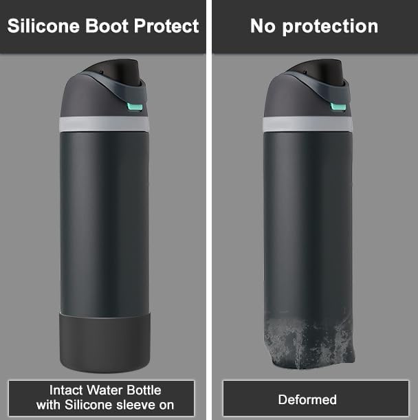 Silicone Boot for Owala Water Bottle 24/32/40 oz, Anti-Slip Protective Sleeve for FreeSip/Twist/Flip Water Bottles, BPA Free, Bottom Bumper Cover Protects Water Bottles from Scratches