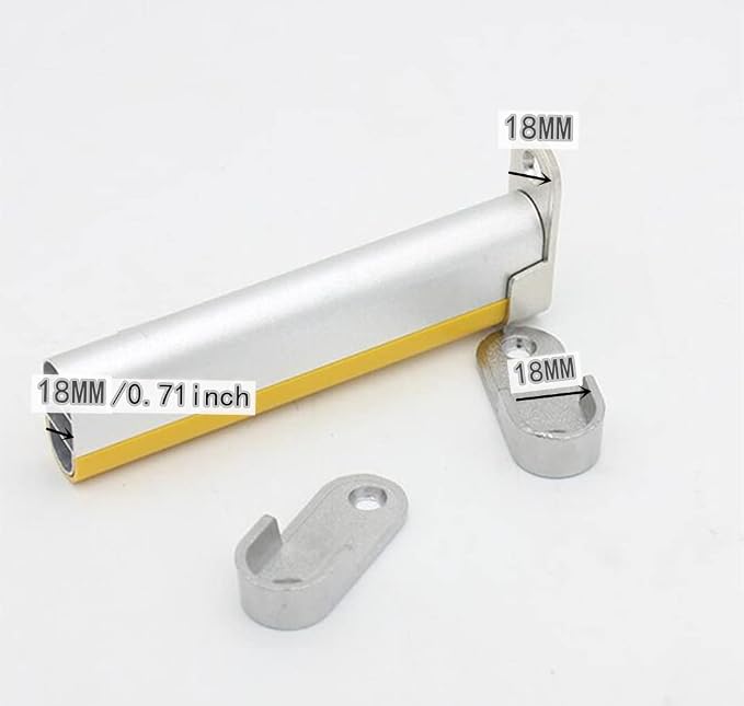 Oval Closet Rod End Supports Flanges Socket for 18x35mm Rods Pack of 20