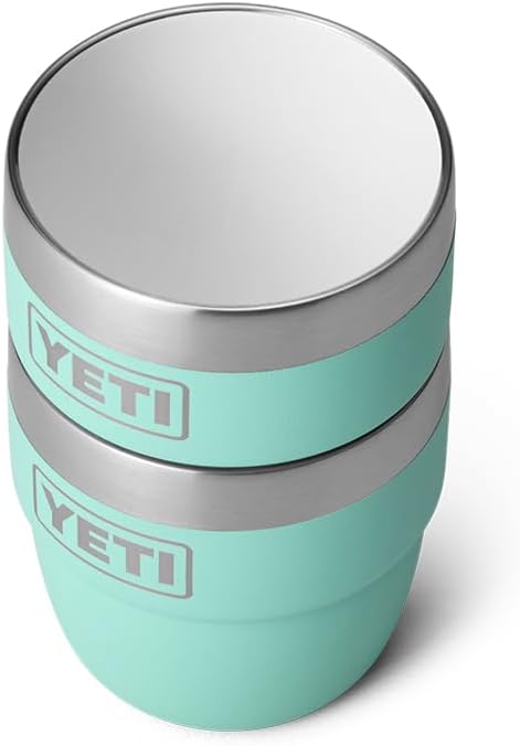 YETI Rambler 4 oz Stackable Cup, Stainless Steel, Vacuum Insulated Espresso/Coffee Cup, 2 Pack