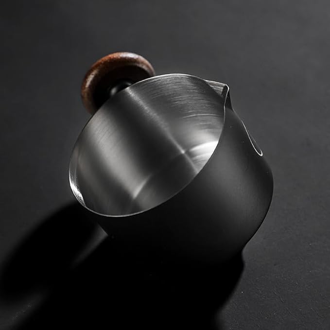 Bincoo Espresso Measuring Cup - Stainless Steel Coffee Dosing Cup 90ml/3oz with Handle & Scale,Perfect for Espresso Extraction & Coffee Beans, Barista Accessories for Coffee Lovers