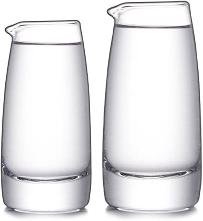 2pcs Glass Creamer Pitcher Scale Sauce Serving Pitcher Milk Jug Creamer Jug-100ml/150ml