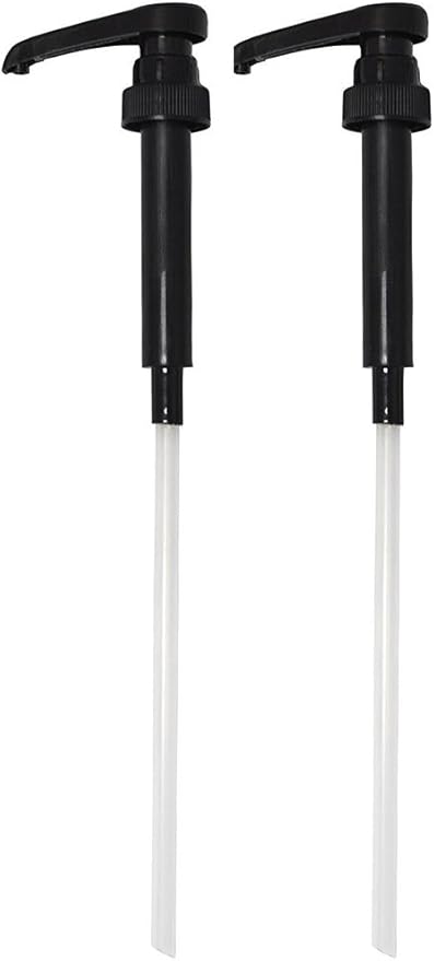 DZHJKIO Black Syrup Pumps, Fits 25.4 Oz/750Ml Bottles (Pack of 2)