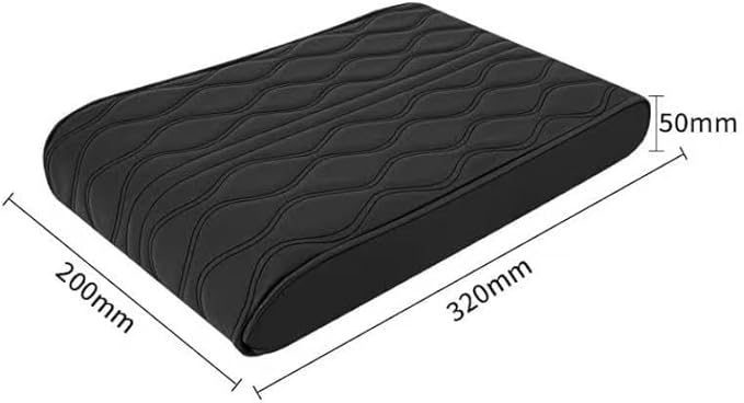 Centre Armrest Cover for Nissan Titan, Rest Pad Arm Protector Shield Overlay Rest Console Mat Guard Cushion Pad Box Support Lid Case,Coffee Brown