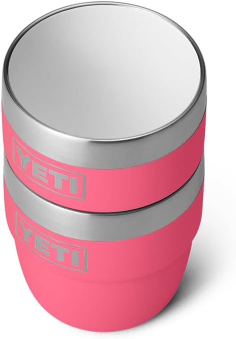 YETI Rambler 4 oz Stackable Cup, Stainless Steel, Vacuum Insulated Espresso/Coffee Cup, 2 Pack