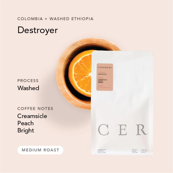 Ceremony Coffee Roasters - Espresso Variety Pack - Specialty Ground Coffee Mass Appeal & Destroyer Espresso Blends- 2x12oz Bags (French Press - Coarse Grind)