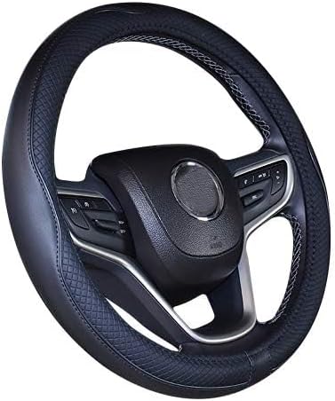 Mayco Bell 2019 New Microfiber Leather Car Extra Large Steering Wheel Cover for Big Trucks (18.3-18.7'', Black)