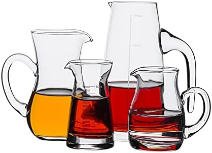 2pcs Glass Creamer Pitcher Sauce Serving Pitcher Milk Creamer Jug,100ml