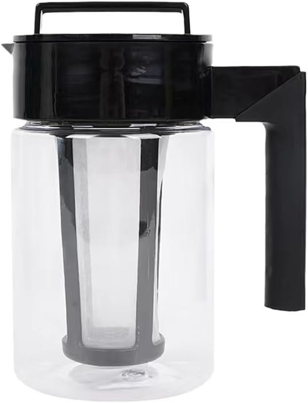 1 Piece 900Ml Cold Brew Iced Coffee Maker Airtight Seal Handle Coffee Kettle Coffee Pot As Shown Plastic Non-Slip Handle Coffee Kettle