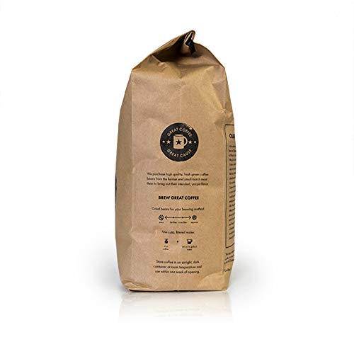 Gobena Coffee 5lb Fair Trade Organic Certified Swiss Water Process Decaf, Whole Bean, 100% Arabica Specialty Coffee, 80 ounces, 5 pounds, Bulk