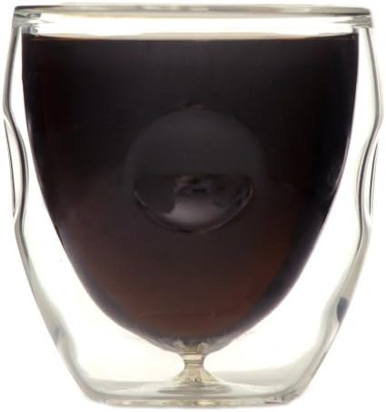 Ozeri Moderna Artisan Series Double Wall Beverage and Espresso Shot Glasses, 2-Ounce, Set of 4